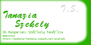 tanazia szekely business card